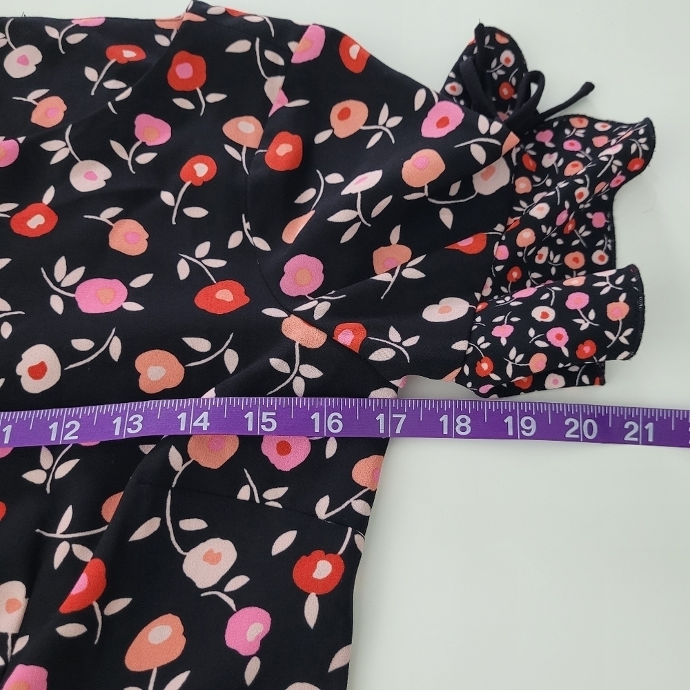 Talbots floral fit and flair dress - Picture 6 of 13